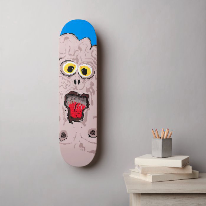 eat skateboards - body bag monsters design.